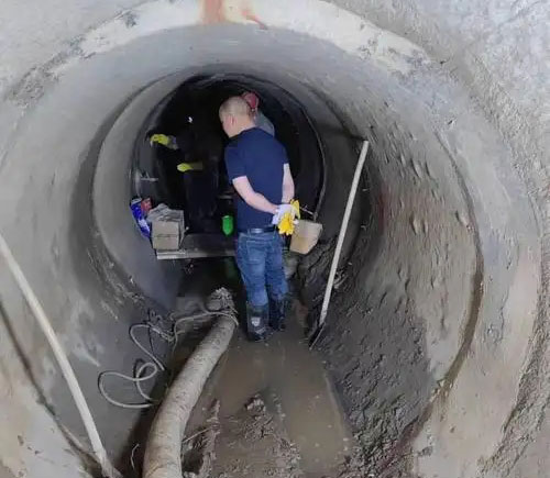 杨林街道地铁堵漏